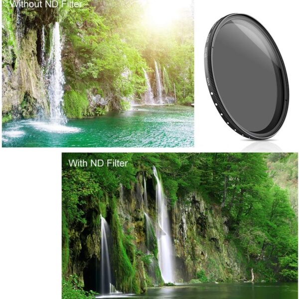 K&F Concept 77mm Variable ND Filter ND2-ND400 (1-9 Stop) - image 3