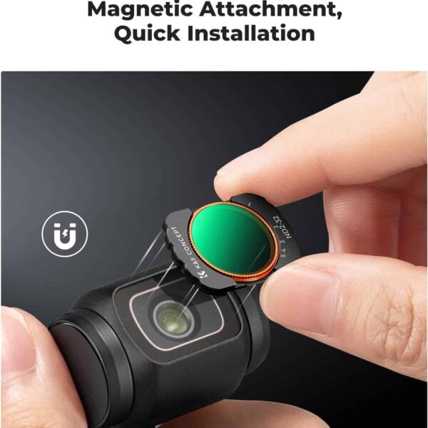Osmo Pocket 3 K&F Filter Kit , CPL + Black-Mist 1/4 + ND2-32 28 - image 3
