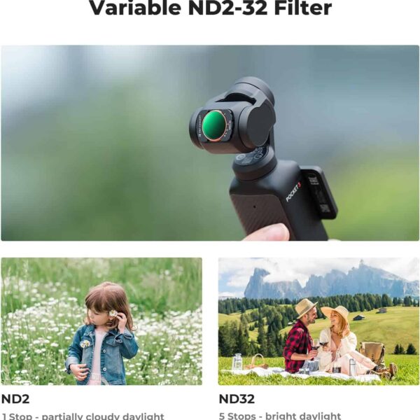 Osmo Pocket 3 K&F Filter Kit , CPL + Black-Mist 1/4 + ND2-32 28 - image 6