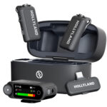 Hollyland LARK MAX 2 Combo 2-Person Wireless Microphone System for Cameras and Mobile Devices (Space Gray, 2.4 GHz)