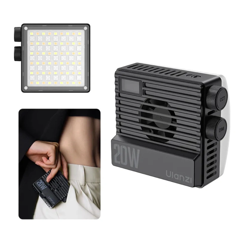 Ulanzi LE20 20W RGB Pocket LED Light Black – Portable Vlogging Light price in Pakistan